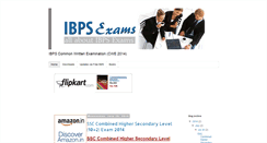 Desktop Screenshot of ibpsexams.blogspot.com