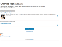 Tablet Screenshot of charmedreplicapages.blogspot.com