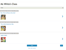 Tablet Screenshot of mswhitesfirstgrade.blogspot.com