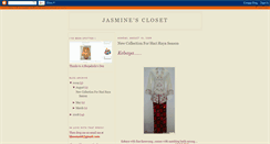 Desktop Screenshot of jasminescloset.blogspot.com