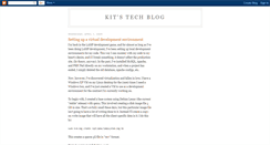 Desktop Screenshot of kitstechblog.blogspot.com