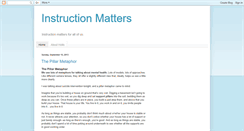 Desktop Screenshot of instructionmatters.blogspot.com