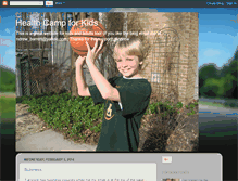 Tablet Screenshot of healthcampforkids.blogspot.com
