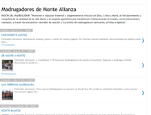 Tablet Screenshot of madrugadoresdemontealianza.blogspot.com