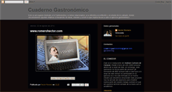 Desktop Screenshot of hectorromerocuadernogastronomico.blogspot.com