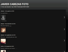 Tablet Screenshot of javiercabezasfoto.blogspot.com