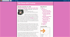 Desktop Screenshot of cell-phone-gps-tracking.blogspot.com