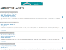 Tablet Screenshot of motorcyclejacketinfo.blogspot.com