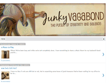 Tablet Screenshot of junkyvagabond.blogspot.com