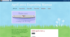Desktop Screenshot of expectingmamas42012.blogspot.com