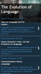 Mobile Screenshot of evolutionoflanguage.blogspot.com