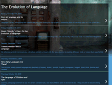 Tablet Screenshot of evolutionoflanguage.blogspot.com