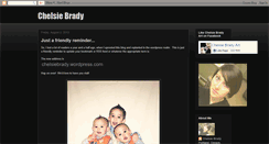 Desktop Screenshot of chelsiebrady.blogspot.com