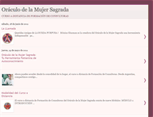 Tablet Screenshot of cursomujersagrada.blogspot.com
