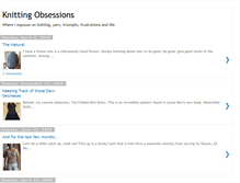 Tablet Screenshot of knittingobssessions.blogspot.com