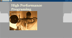 Desktop Screenshot of highperformanceprograming.blogspot.com