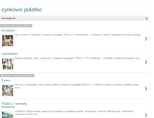 Tablet Screenshot of cynkowepoletko.blogspot.com