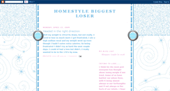 Desktop Screenshot of homestylebiggestloser.blogspot.com