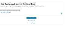 Tablet Screenshot of caraudio-reviews.blogspot.com