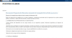 Desktop Screenshot of fuentesclaras.blogspot.com