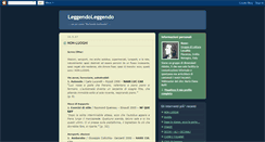 Desktop Screenshot of leggendoleggendo.blogspot.com