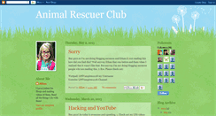 Desktop Screenshot of animalrescuerclub.blogspot.com