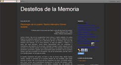 Desktop Screenshot of destellosdelamemoria.blogspot.com