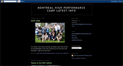 Desktop Screenshot of montrealhighperformancecamp.blogspot.com