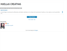 Tablet Screenshot of creativashuellas.blogspot.com