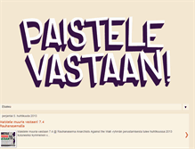Tablet Screenshot of paistelevastaan.blogspot.com