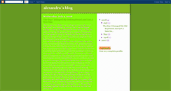 Desktop Screenshot of alexac12.blogspot.com
