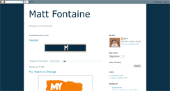 Desktop Screenshot of mattfontaine.blogspot.com