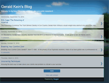 Tablet Screenshot of geraldkein.blogspot.com