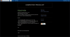 Desktop Screenshot of computer-priclist.blogspot.com
