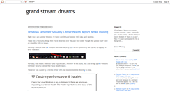 Desktop Screenshot of grandstreamdreams.blogspot.com