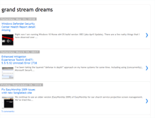 Tablet Screenshot of grandstreamdreams.blogspot.com