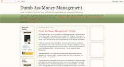 Desktop Screenshot of dumbassmoneymanager.blogspot.com