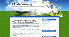 Desktop Screenshot of 9sportscommunity.blogspot.com