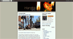 Desktop Screenshot of intangiblearts.blogspot.com