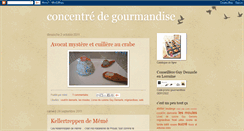 Desktop Screenshot of concentredegourmandise.blogspot.com
