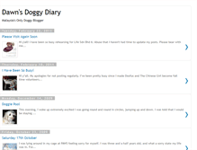 Tablet Screenshot of dawnsdoggydiary.blogspot.com