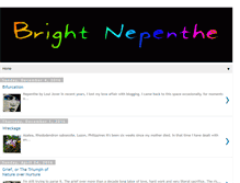 Tablet Screenshot of brightnepenthe.blogspot.com