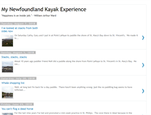 Tablet Screenshot of mynewfoundlandkayakexperience.blogspot.com