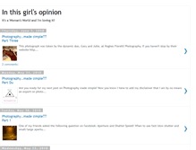 Tablet Screenshot of inthisgirlsopinion.blogspot.com