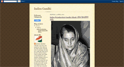 Desktop Screenshot of indiragandhijiindia.blogspot.com