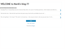 Tablet Screenshot of manik.blogspot.com
