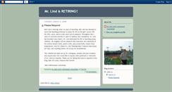 Desktop Screenshot of mrlindisretiring.blogspot.com