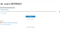 Tablet Screenshot of mrlindisretiring.blogspot.com