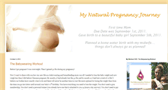 Desktop Screenshot of mynaturalpregnancyjourney.blogspot.com