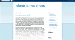 Desktop Screenshot of lebronjamesshoes.blogspot.com